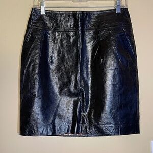REVOLVE Black Leather Skirt